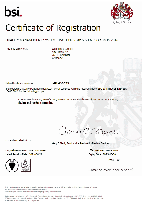 Wellcomet certificate